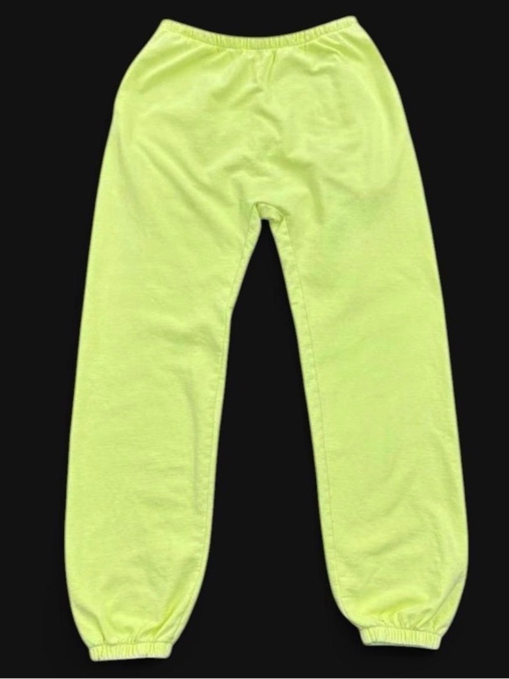 NEW YEEZY SAMPLE NEON GREEN SP-06 CUFFED SWEATPANTS SIZE 2